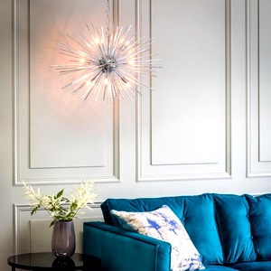 Chrome Plate Endon Lena 9 Light Ceiling Pendant