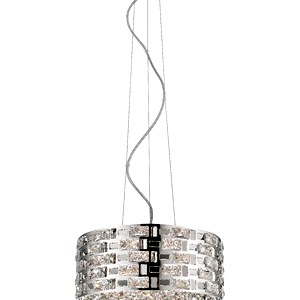 Ceiling Pendant Lamp Impex Laurette Six Light Crystal