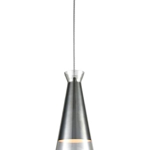 Satin Nickel Shade Holder One Light, Smoked Glass, Interior