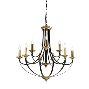 Bronze Searchlight Belfry 9 Light, Brown